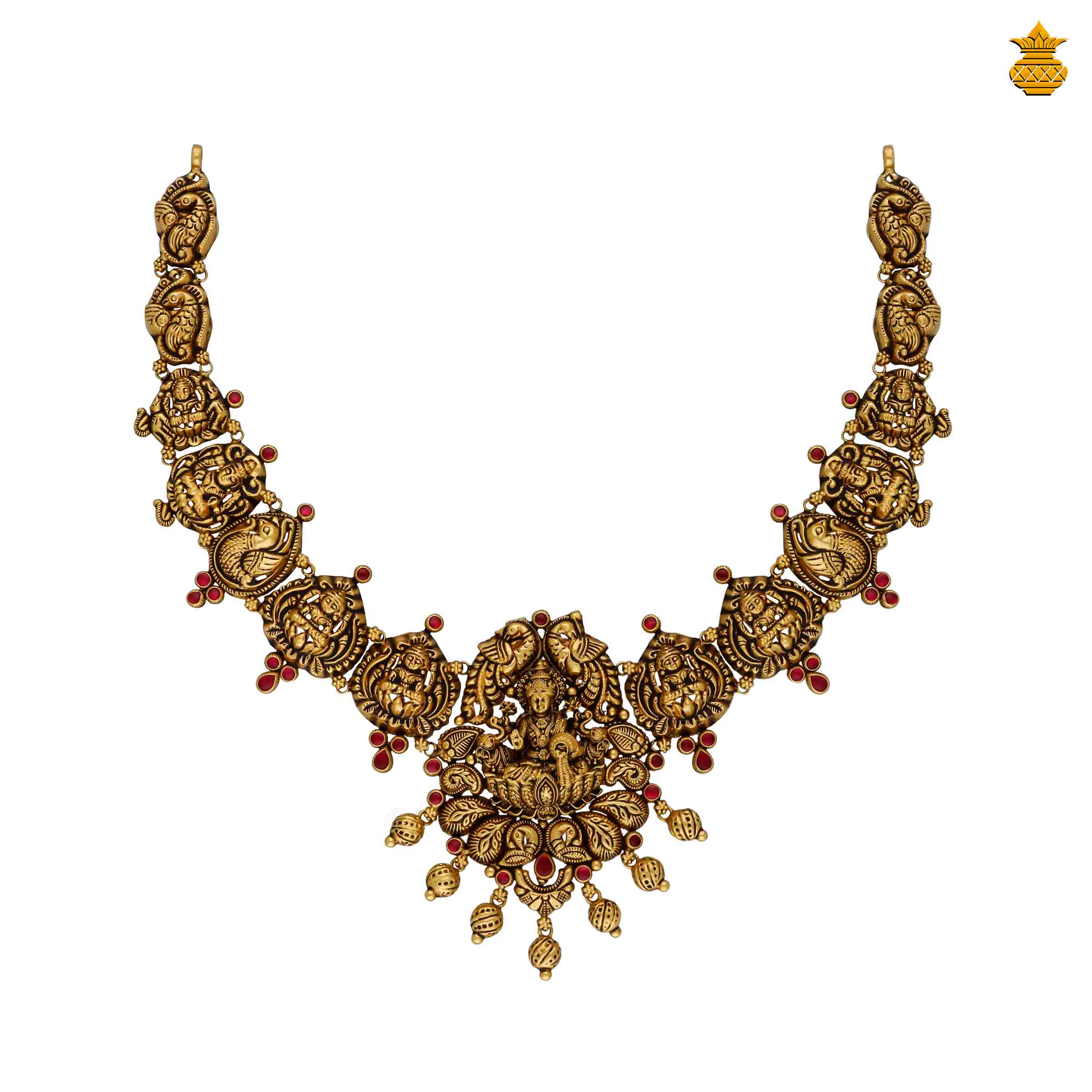 Antique Lakshmi Necklace With Exclusive Design