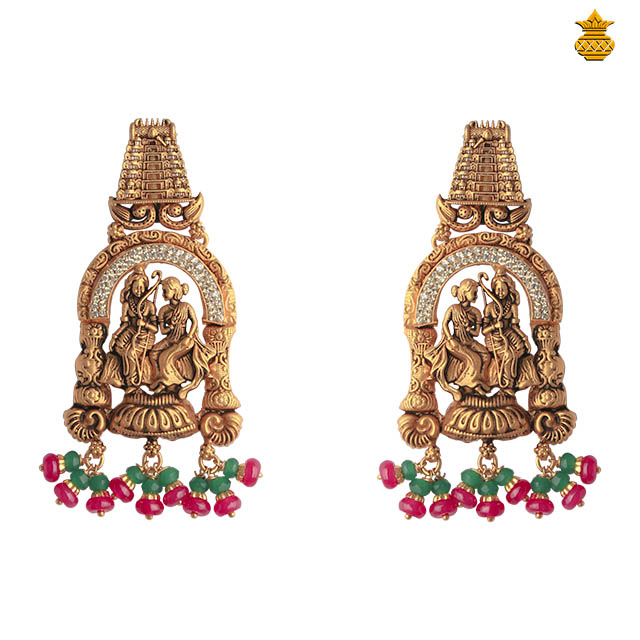 Buy Exclusive Antique Ram Sita Stud Drops KJS Jewellers
