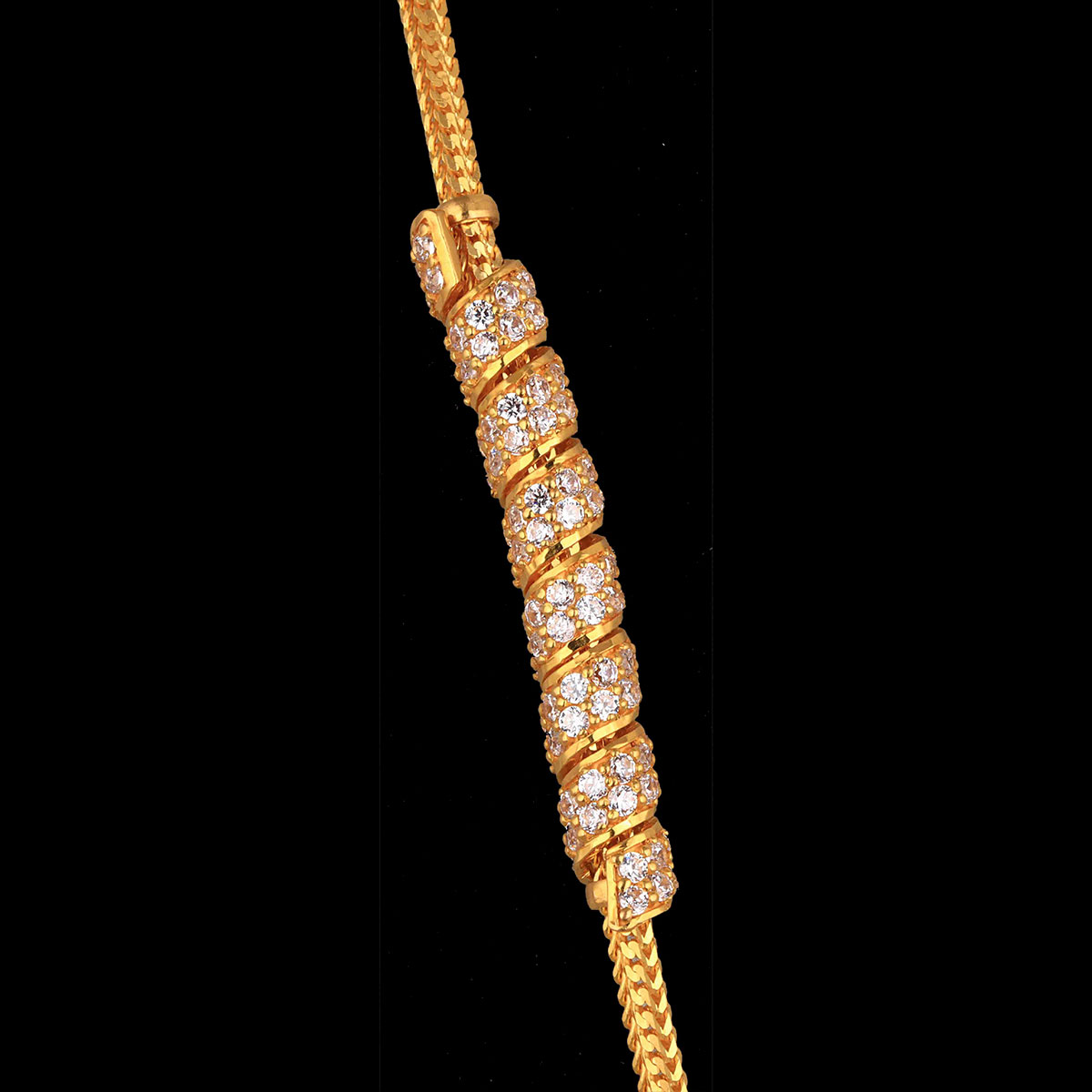 Buy SPRING DESIGN WITH STONE MUGAPPU CHAIN KJS Jewellers