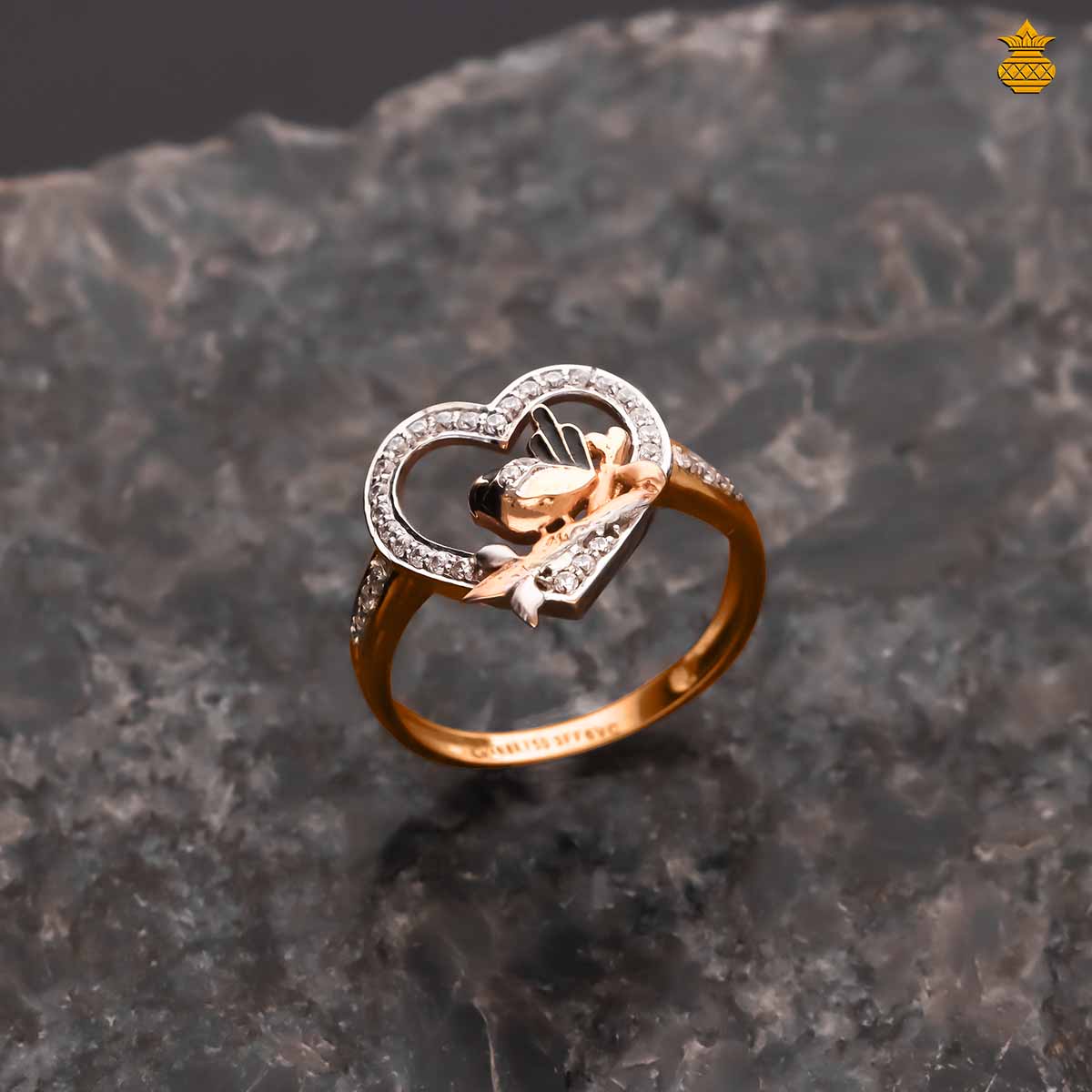 Rose gold valentines ring 2025