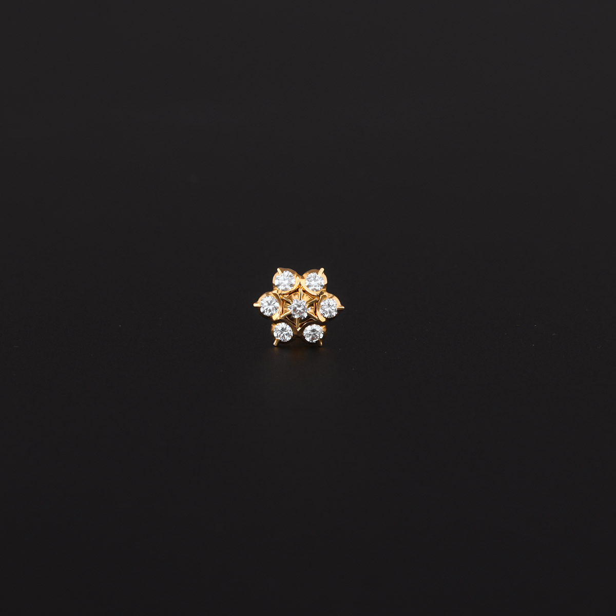 Seven stone nose pin on sale